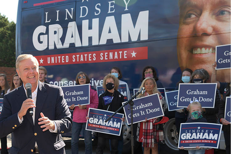 Lindsey Graham campaigning