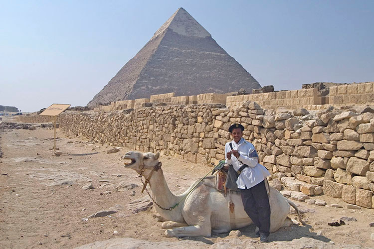 Security guard in Giza, Egypt