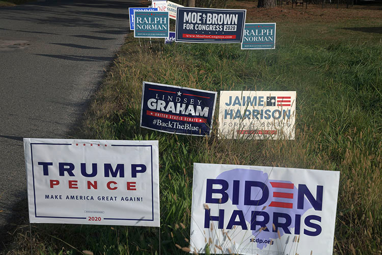 2020 campaign signs