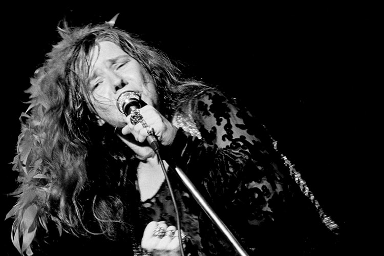 Janis Joplin in 1979 concert photographed by Harris from Paris